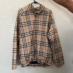 Burberry quarter zip jacket